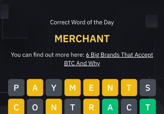 Binance 8 Letter Word Of The Day Answer Todaty