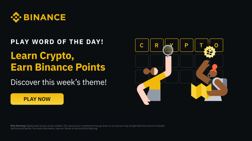 Binance Wodl World of the day game.